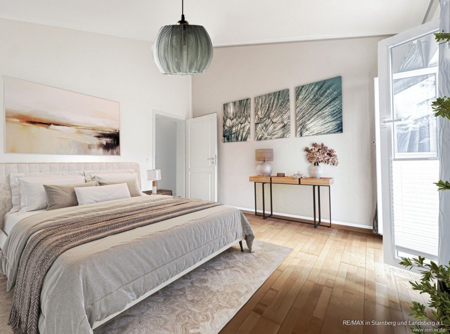 Schlafzimmer im OG Einfamilienhaus Gr�felfing