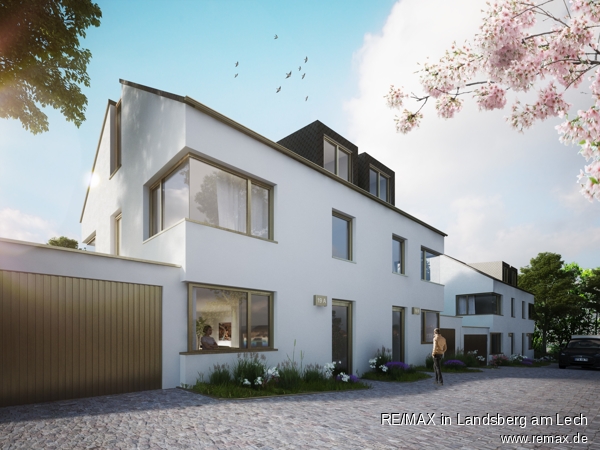 Ansicht tags Doppelhaush�lfte Berg