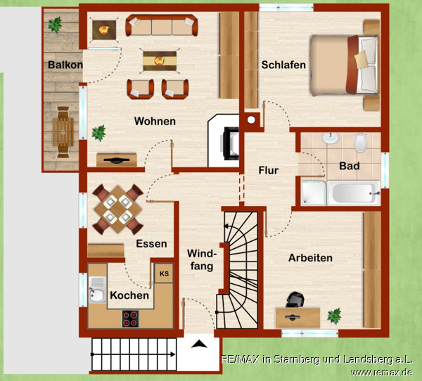 Grundriss EG Einfamilienhaus Mickhausen