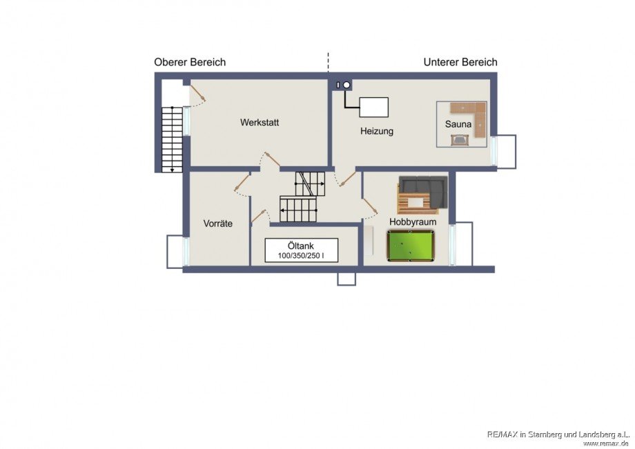 Grundriss Kellergeschoss Skizze Doppelhaush�lfte Vaterstetten