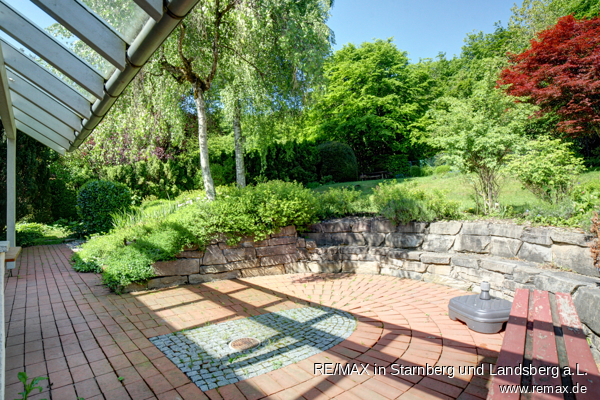 Terrasse des OG-Bereichs Einfamilienhaus Tutzing