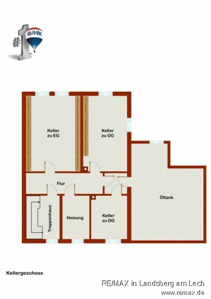 Grundriss KG Erdgeschosswohnung Graben