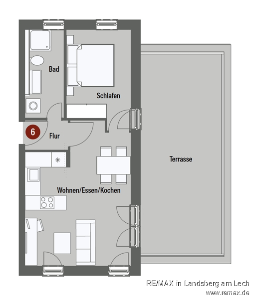 Grundriss Skizze Etagenwohnung Olching
