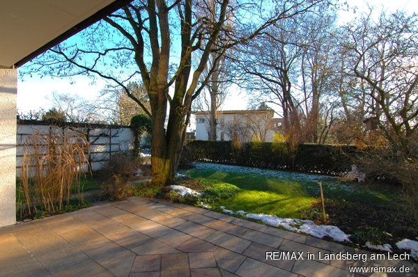 Terrasse und S�dgarten Doppelhaush�lfte Inning am Ammersee