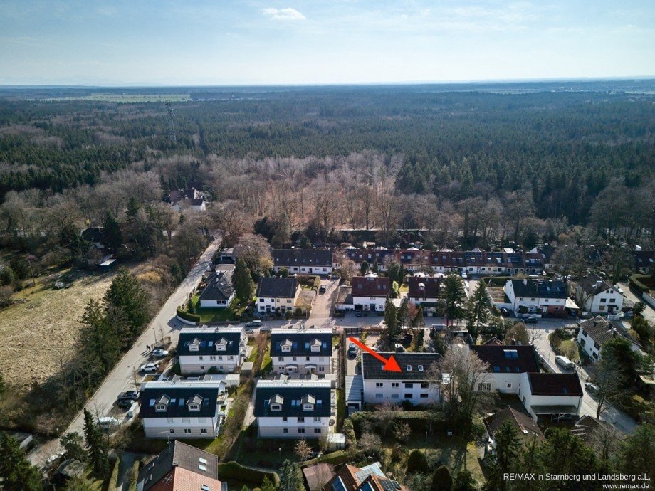 Umfeld gen S�den Doppelhaush�lfte Vaterstetten