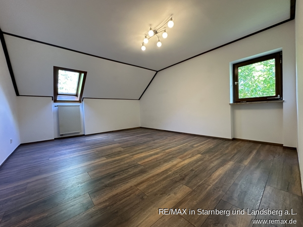 Schlafzimmer Dachgeschosswohnung Windach