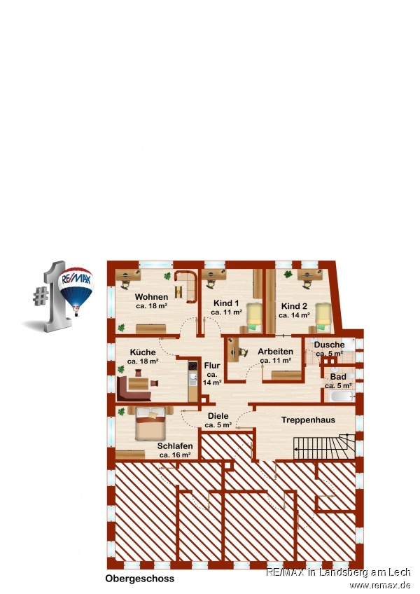 Grundriss OG Haus Jengen