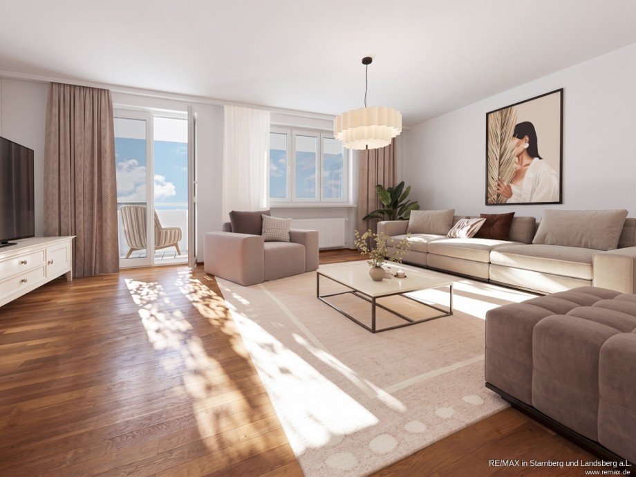 Wohnen - digital eingerichet Dachgeschosswohnung M�nchen