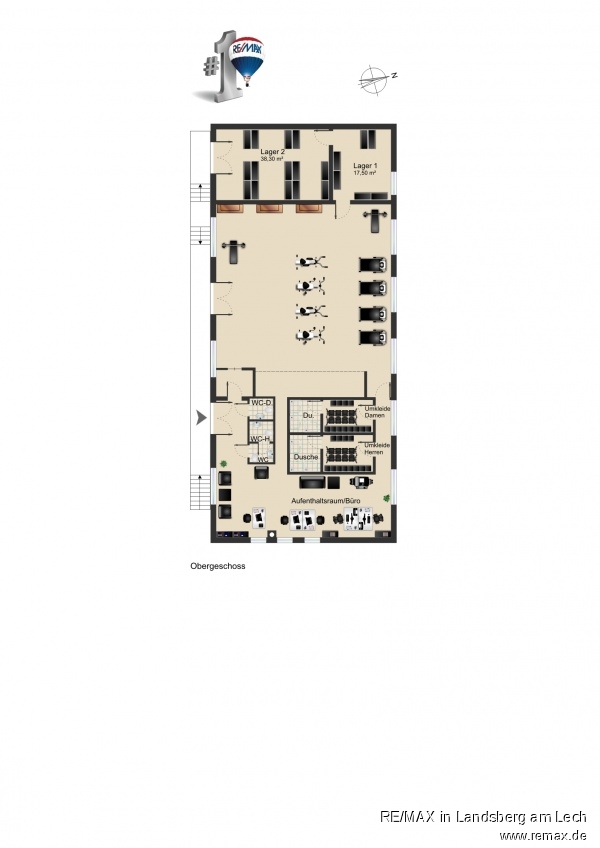 Grundriss Obergeschoss Werkstatt Kutzenhausen