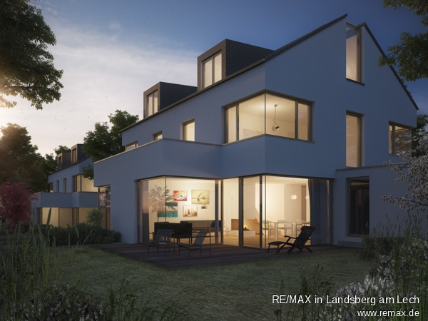 Garten nachts Berg Doppelhaush�lfte VERKAUFT: Neubau-DHH am Starnberger See - Au�ergew�hnliche Architektur-Anspruchsvolle Ausstattung