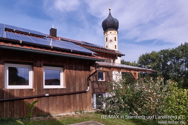 Westansicht mit Sommergartenhaus Einfamilienhaus Mallersdorf-Pfaffenberg / Oberellenbach