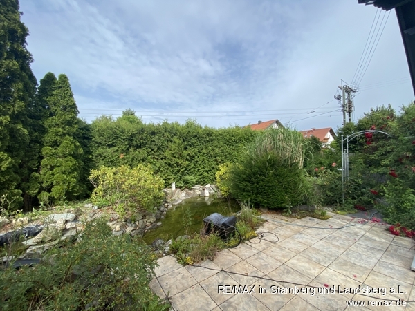 Garten Teich Einfamilienhaus Hurlach