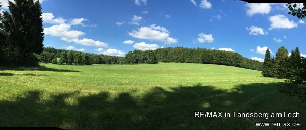 Panorama-Blick Land- / Forstwirtschaft - Grdst. Scherstetten