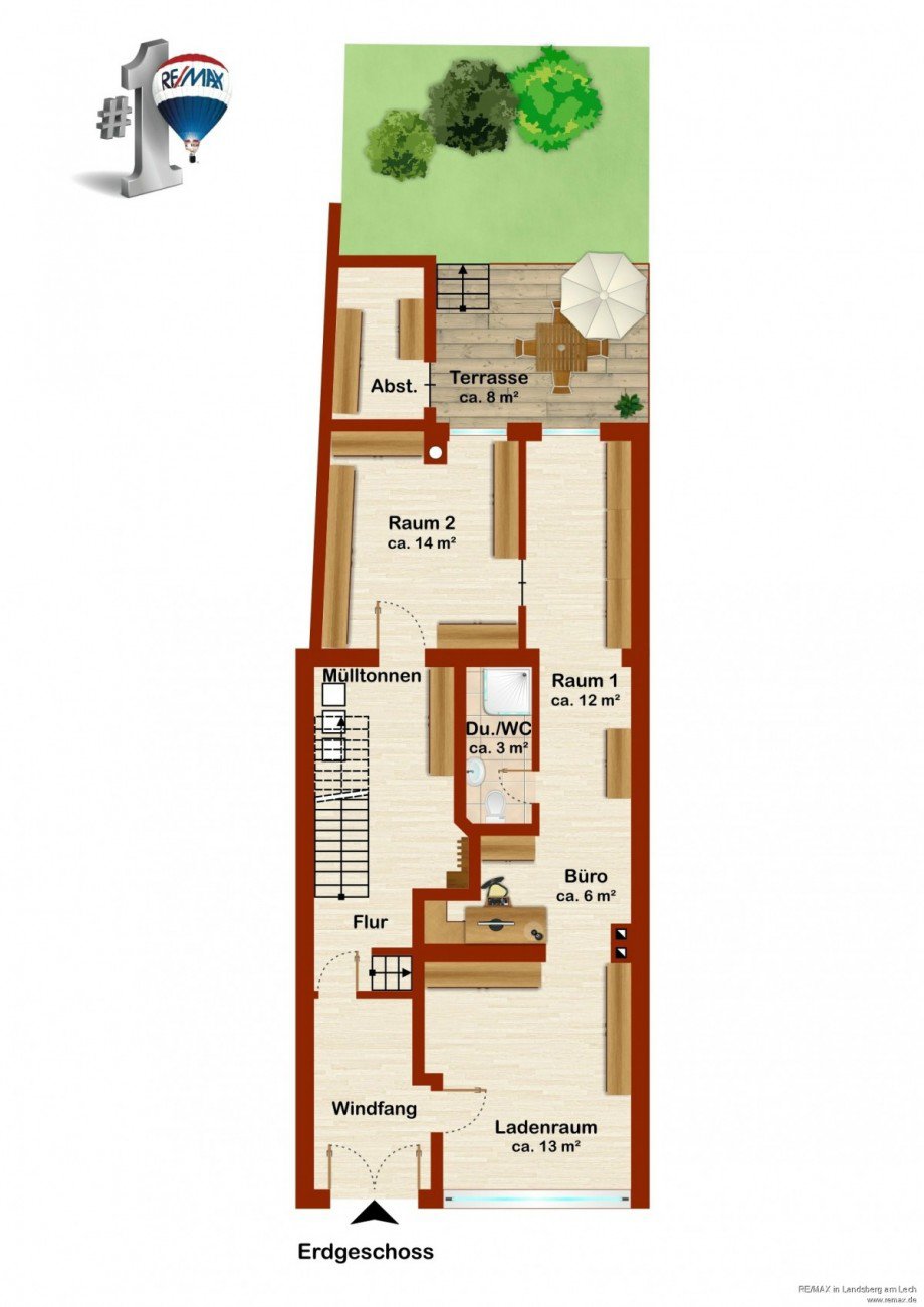 Grundriss EG Einfamilienhaus Landsberg