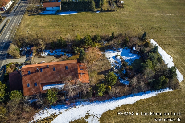 Garten und Grundst�ck Bauernhaus Hurlach