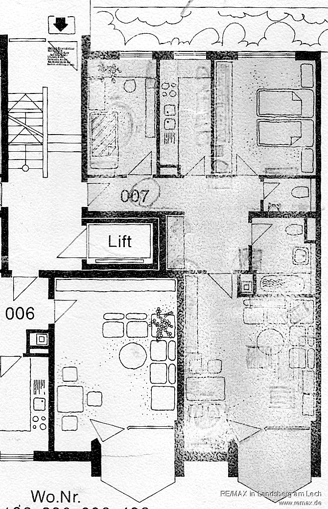 Grundriss Etagenwohnung M�nchen