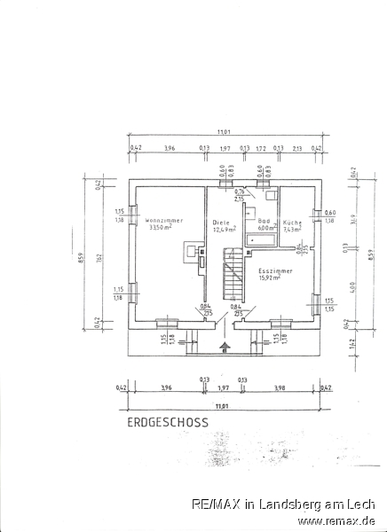 Grundriss EG Einfamilienhaus Geltendorf