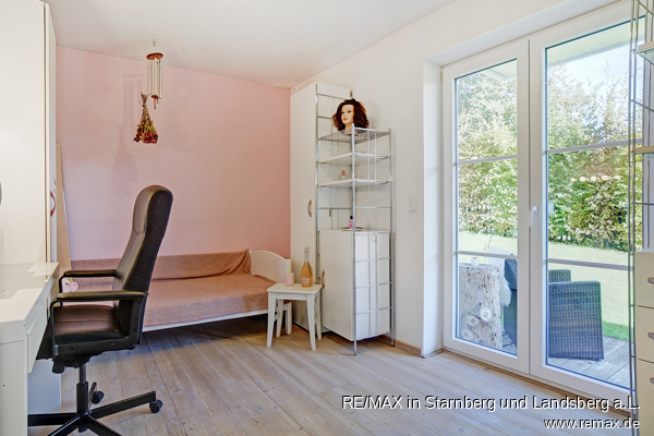 Arbeiten / Schlafzimmer klein Erdgeschosswohnung Hechendorf